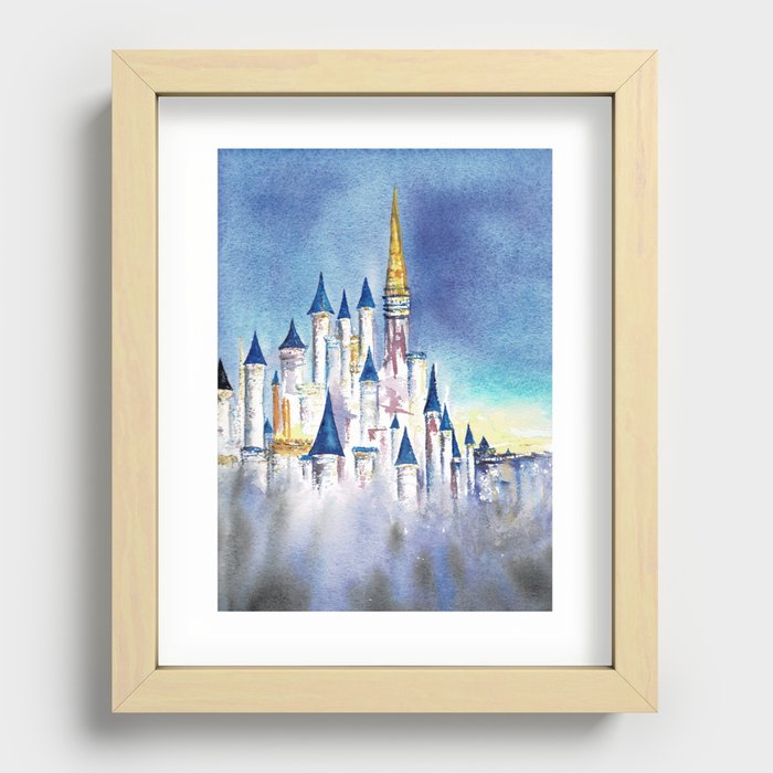 Castle in the Sky Recessed Framed Print