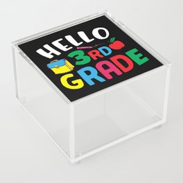 Hello 3rd Grade Back To School Acrylic Box