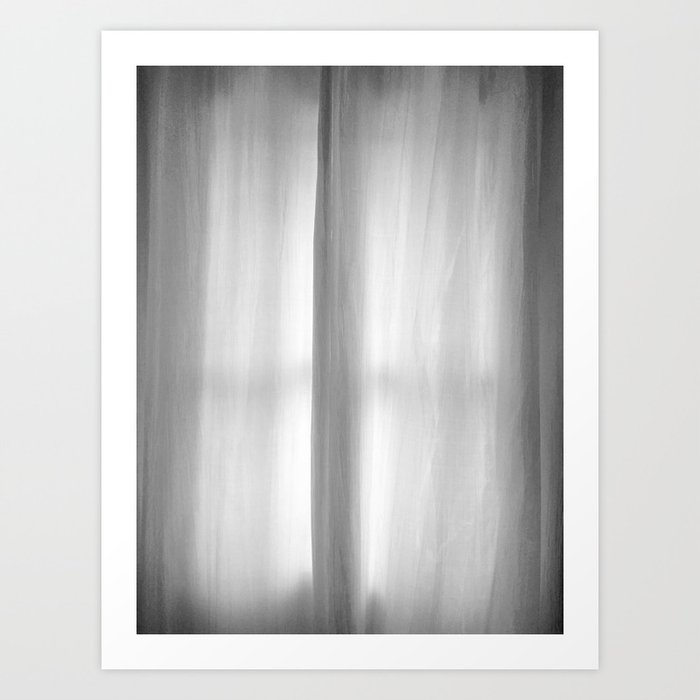 Curtains on a Rainy Afternoon Art Print