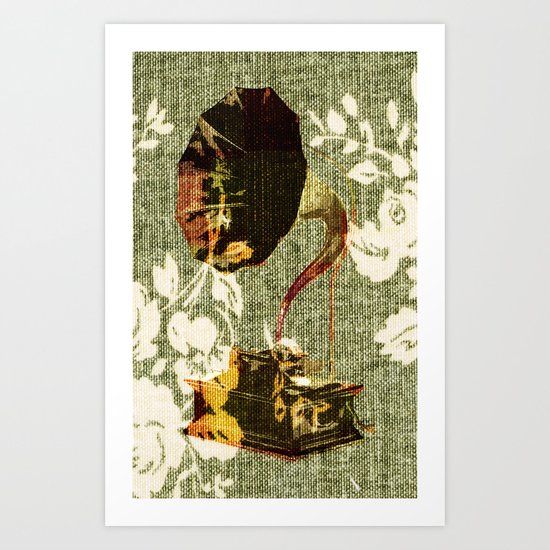 Dueling Phonographs I Art Print