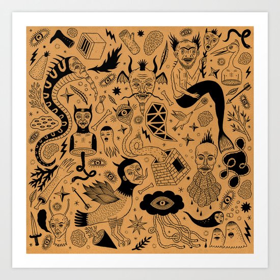Curious Collection No. 1 Art Print