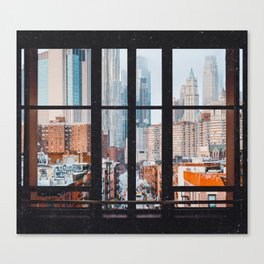 New York City Window Canvas Print