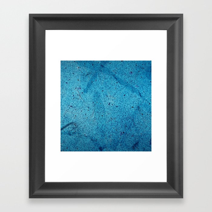 Blue Distress Framed Art Print