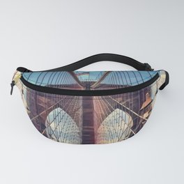 Brooklyn Bridge and Manhattan skyline in New York City Fanny Pack