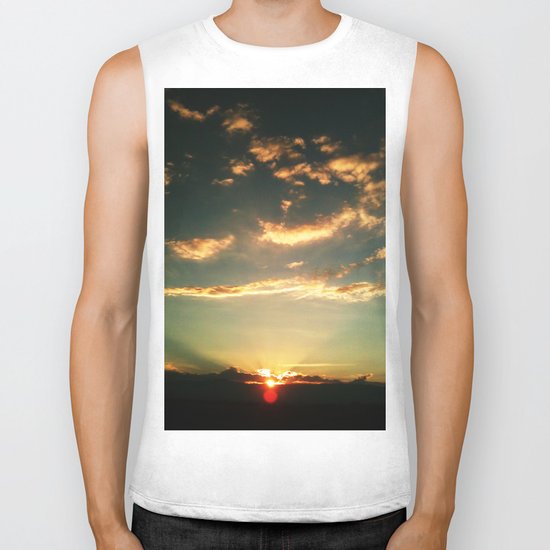 Sunset Blue Biker Tank