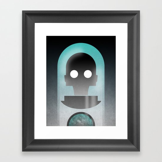 Mr. Freeze Framed Art Print