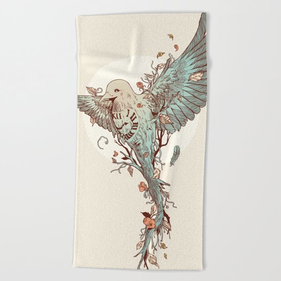 Tempus Fugit Beach Towel
