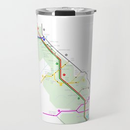 John Muir Trail Subway Map Travel Mug
