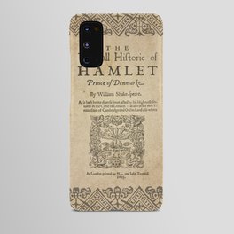 Shakespeare, Hamlet 1603 Android Case