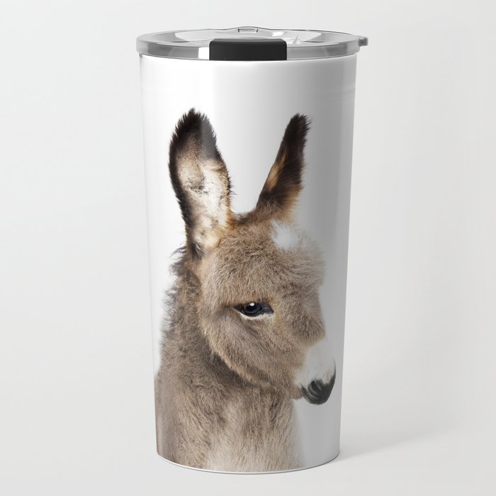 Baby Donkey, Farm Animals, Art for Kids, Baby Animals Art Print By Synplus Travel Mug