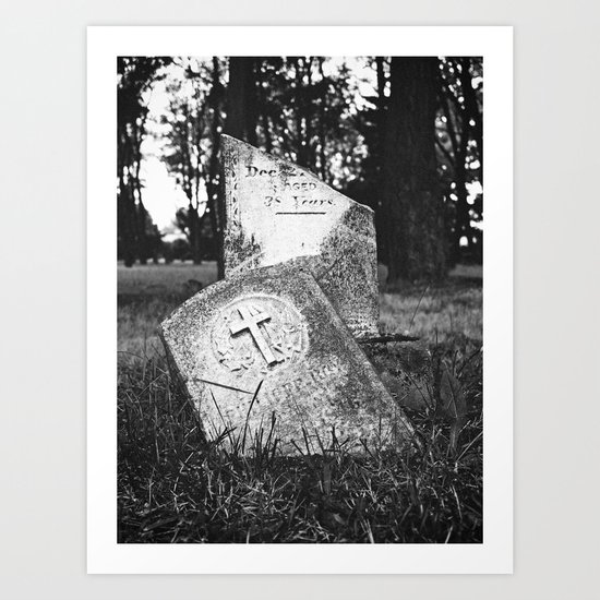 Shattered memories Art Print