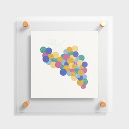 Abstract Grapes I Floating Acrylic Print