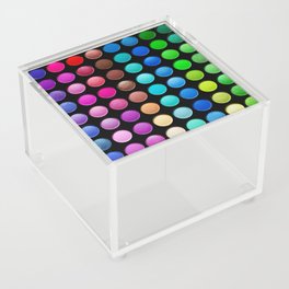 Rainbow Colored Eyeshadow Palette  - Makeup Artist Acrylic Box