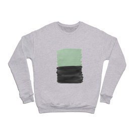 Sage Green Black Abstract Minimalism #1 #minimal #ink #decor #art #society6 Crewneck Sweatshirt
