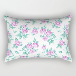 seamless-pattern-with-vintage-floral-motif Rectangular Pillow