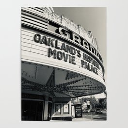 Theater in Black and White Poster