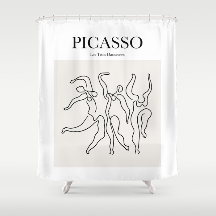 Les Trois Danseuses Shower Curtain By, Picasso Shower Curtains