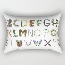 Forest Woodland Alphabet  Rectangular Pillow