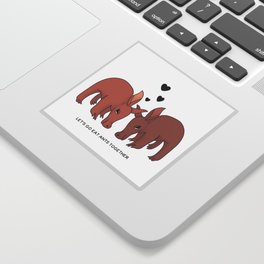 Flirty Aardvarks Sticker