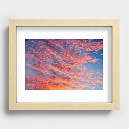 Pink Clouds in Cabo Recessed Framed Print