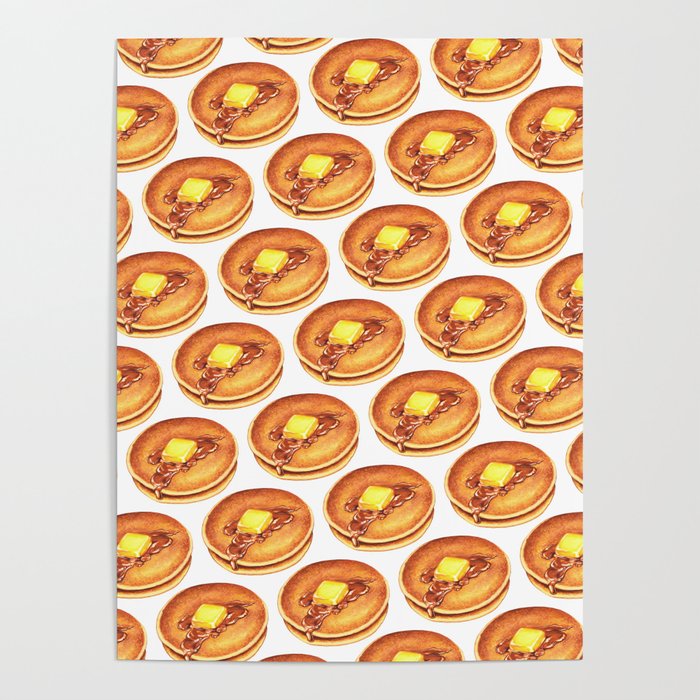 Pancakes Pattern Poster