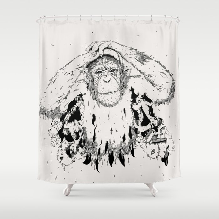 In the shadow of Man Shower Curtain