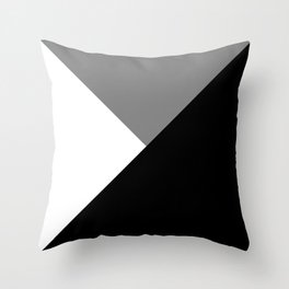 Black and White Angles Throw Pillow