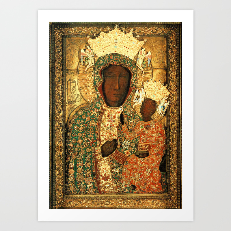 virgin Mary print Religious madonna art Mother’s Day gift, modern madonna and child print