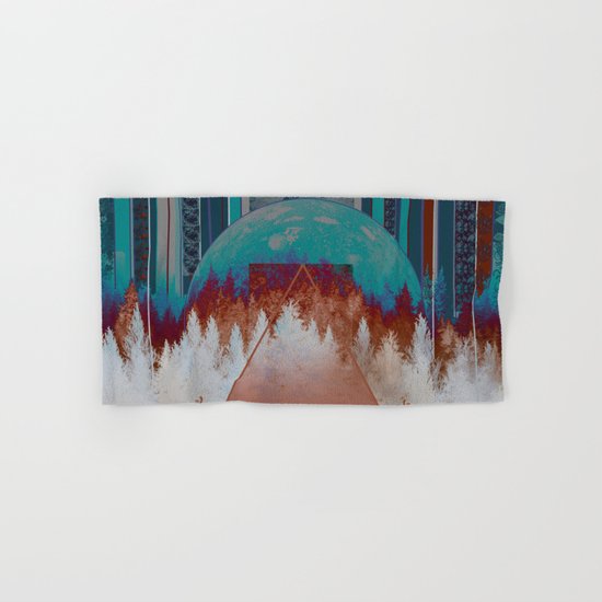 abstract floral forest 3 Hand & Bath Towel