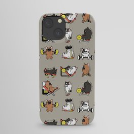 Leg Day with Frenchie iPhone Case
