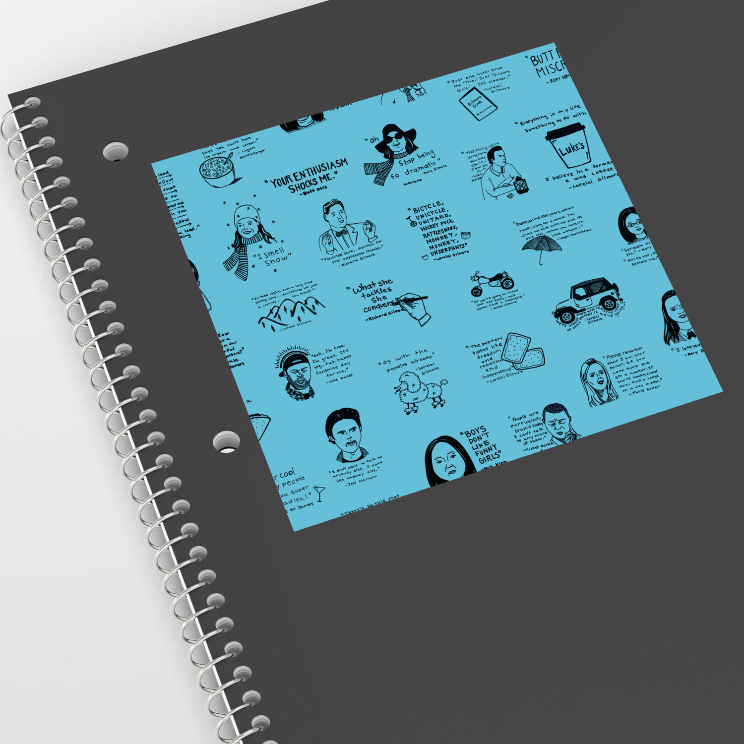 Gilmore Girls Quotes In Blue Sticker By Meghanwallace Society6