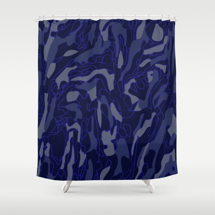 Leaves at night  Shower Curtain