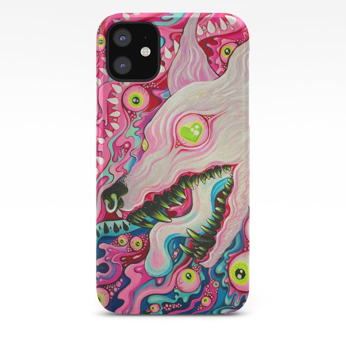 Glitterwolf Acrylic Painting Iphone Case By Cloudsover31 Society6