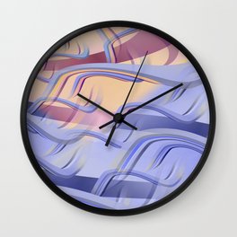 Pattern colors 2016 rose quarz and serenity blue Version 3 Wall Clock