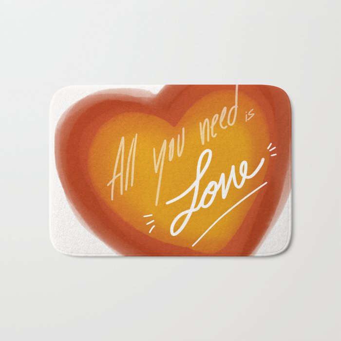 All you need is love Bath Mat