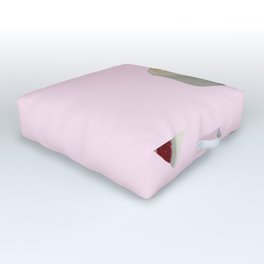 piece of cake pale pink Outdoor Floor Cushion
