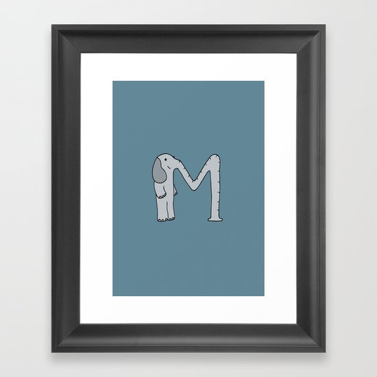 Letter M Framed Art Print