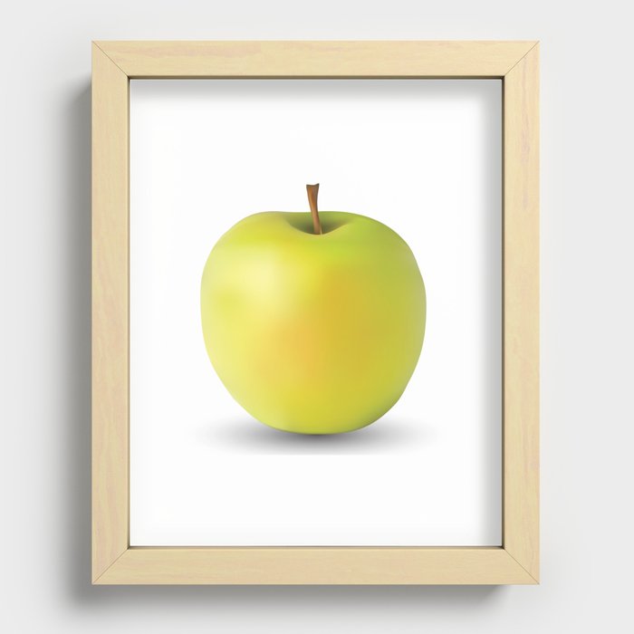 Green apple Recessed Framed Print