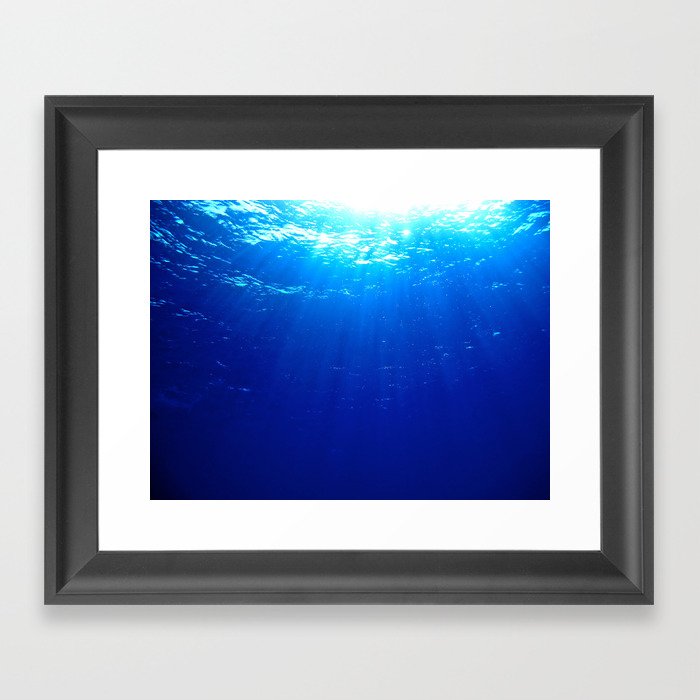 Underwater Light Framed Art Print