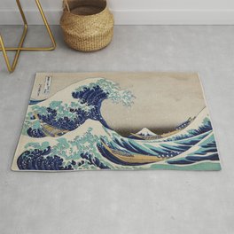 ArtVerse Katsushika Hokusai 16 x 16 Indoor/Outdoor UV Properties-Waterproof and Mildew Proof The Wave in Sepia Pillow 