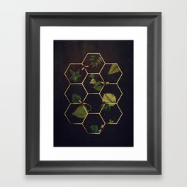 Bees in Space Framed Art Print