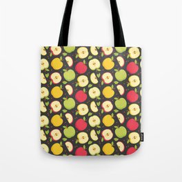 Colorful apple seamless pattern design Tote Bag
