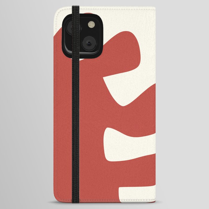 Abstract minimal plant color block 3 iPhone Wallet Case