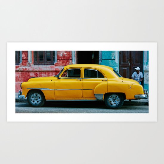 Yellow Car 3 Art Print