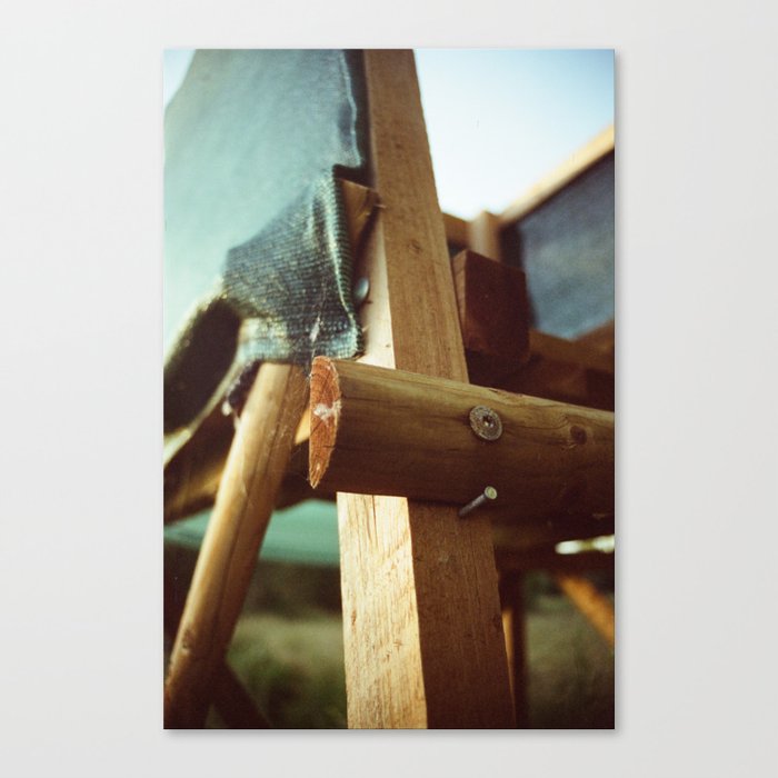 Wood and metal Canvas Print