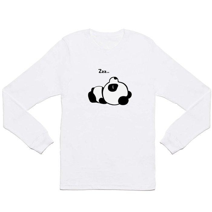 Eigenaardig kennis Eigenlijk Sleeping Baby Panda Kawaii AWWW! Long Sleeve T Shirt by Jesse Steel |  Society6