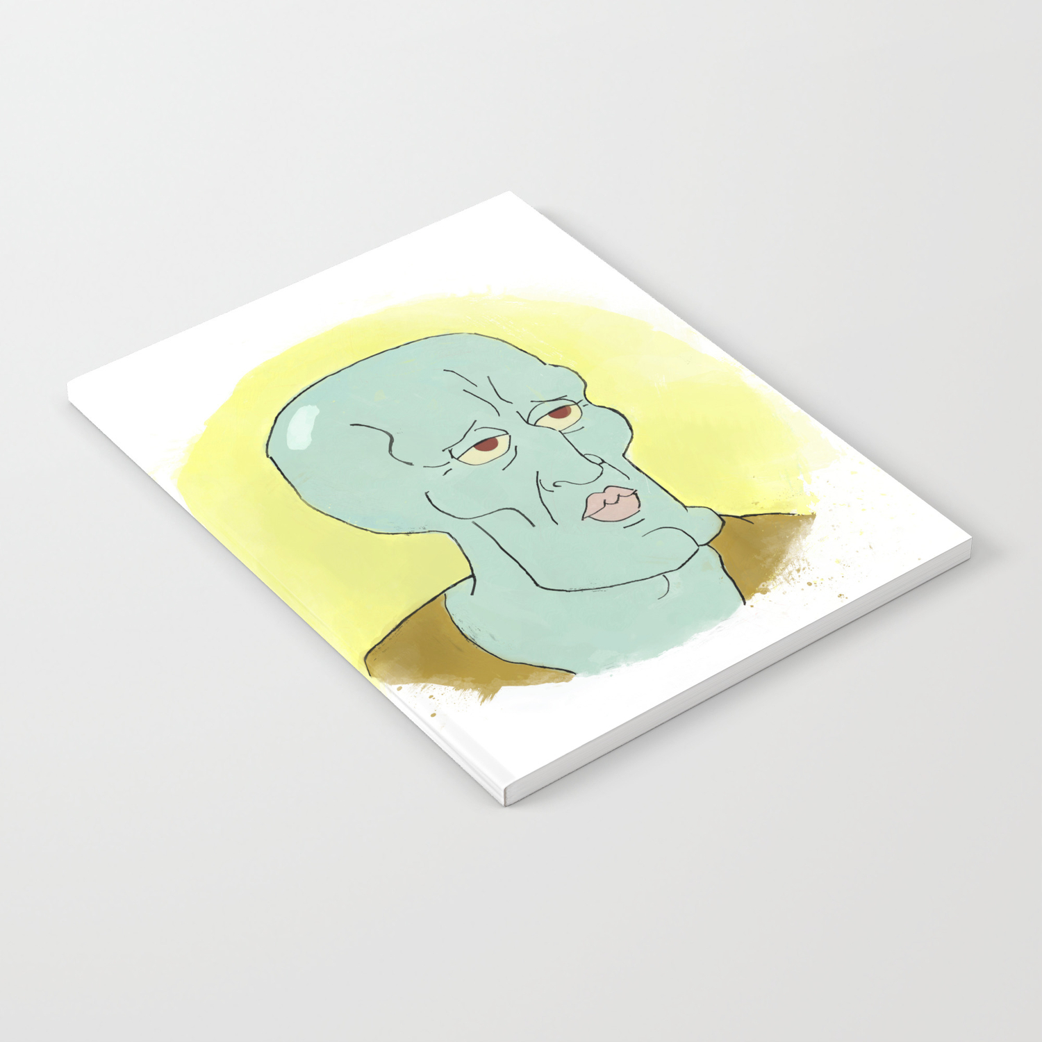 Handsome Squidward Notebook By Busracakir Society6