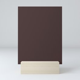 Old Burgundy Solid Color Mini Art Print