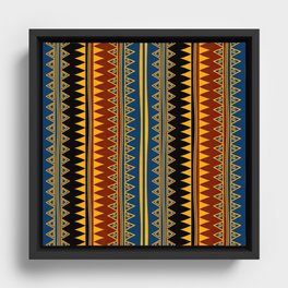 Tribal Ethnic Pattern 3 Framed Canvas