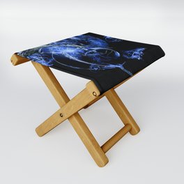 Frosted Flower Folding Stool